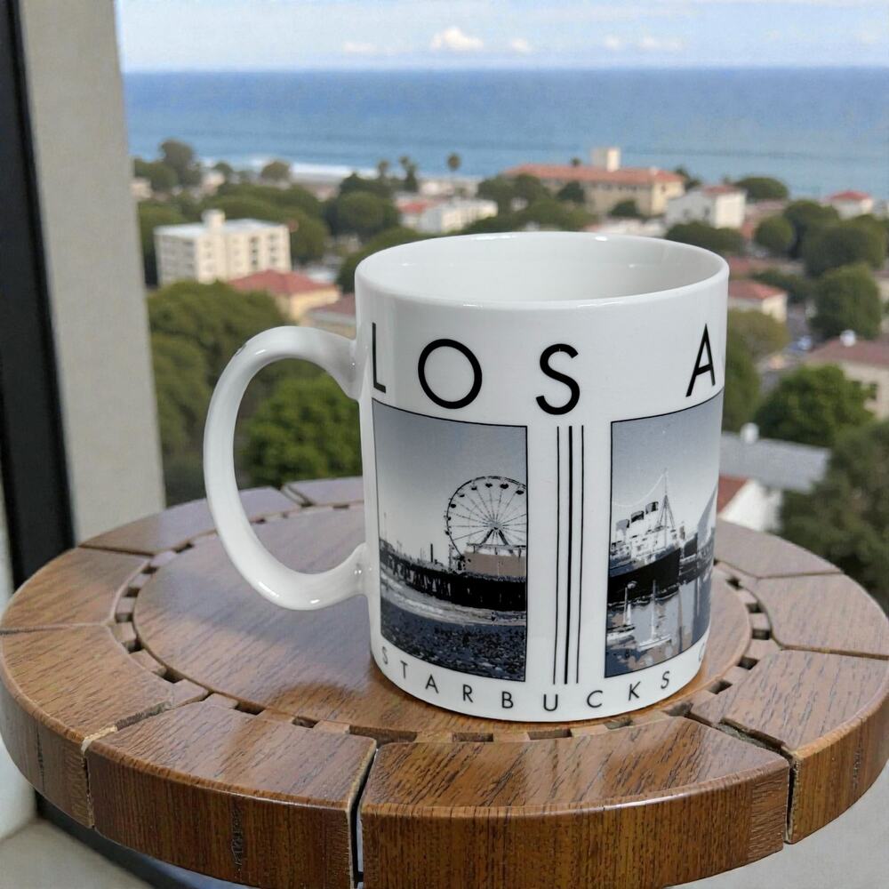 Starbucks Los Angeles Barista Sity Scenes Series 2003 Coffee Mug White Hollywood